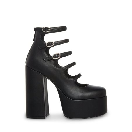 Black Steve Madden Rosario Women's Platform Shoes | PH 6947BGZ